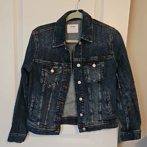 Old Navy Dark Blue Denim Jacket Size Small NwT
